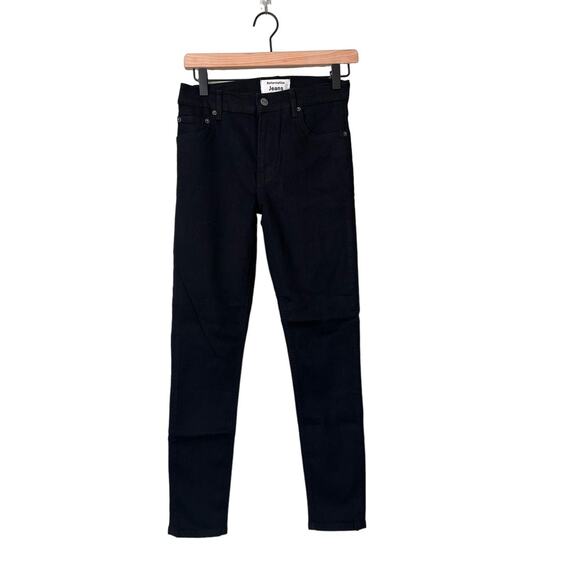 Reformation Jeans Women's Black High Rise Skinny Denim Pants Size 25 - Picture 1 of 12